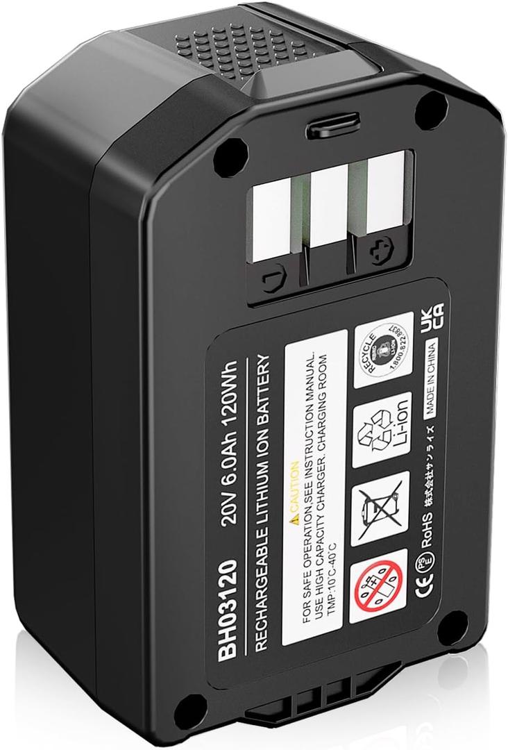 20V 6.0Ah Battery, Replacement for Hoover 20V Battery BH03100 BH03100PC BH03120 BH03120PC, Compatible with Hoover Air Cordless Vacuum BH50100 BH50110 BH50111 BH51120PC BH52100PC BH52150PC BH52160