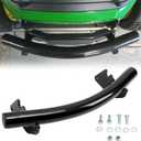 ECOTRIC Front Bumper Guard Protector Compatible with John Deere X300, X304, X310, X320, X324, X350, X360, X300R, X500, X520, X530, X534, X540 Garden Lawn Mower Tractor Gurad for BM23056 Steel Black