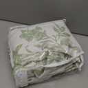 Sage Green Floral Shower Curtain,Vintage Cotton Cottagecore Shower Curtains for Bathroom, 72" W x 78" L