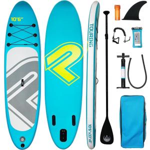 11''Adults Premium Paddle Board, Inflatable Stand Up Paddle Board, Non-Slip Deck Design, Leash, Paddle and Pump Multifunctional Paddle Boards for Adults and Youth to Surfing, Paddling, Yoga or Fishing