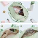 Ceneda Small Gym Bag for Women, 12 inch Mini Gym Bag with Wet Pocket, Lightweight Tote for Gym, Sport, Workout - Green