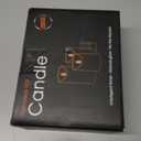 VIEWELLD Flickering Flameless Candles with Remote and Timer, Realistic LED Candles, Battery Operated Candles for Christmas Home Wedding Birthday Decoration, Real Wax Set of 3(Ivory White)