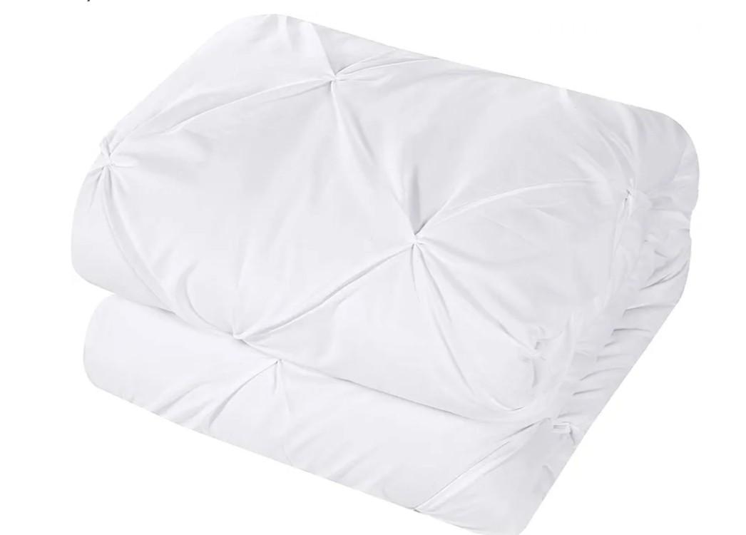 Full/Queen Duvet Cover Set, 100% Viscose Derived from Bamboo, 3 Pieces, 1 Zipper Closure Duvet Cover (90"x90") and 2 Pillowcases (20"x30") Cooling & Silky Soft (White)