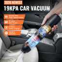 Car Vacuum, 4-in-1 Portable Mini Cordless Car Vacuum with 19000pa Suction Power, Lightweight Small Vacuum Cleaners for Small Work Areas, Vehicles, Desks, and Computer Keyboards