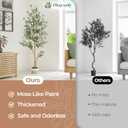 Elkaysonly 6FT Faux Olive Tree Artificial Indoor with Planter and Basket