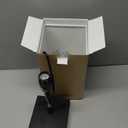 White Medium Table Lamp with USB Ports - 3 Color Temperature Bedside Lamp for Bedroom, Pull Chain Control, USB A and C Ports, 2 AC Outlets, Bulb Included (17.4in)