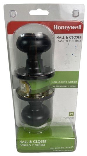 Honeywell Hall & Closet Passthrough Non-Locking Interior Dark Bronze Door Knob Honeywell Hall & Closet Passthrough Non-Locking Interior Dark Bronze Door Knob