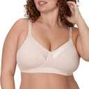 Playtex Women's Wireless Bra, 18 Hour T-Shirt Bras Available, Moisture-Wicking, Full Coverage, Smoothing (48DDD)