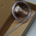 Dreamfocus 30 oz Leak Proof Flip Straw Lid Replacement for Stanley 30 oz Quencher H2.0 and ProTour Tumbler (Cream)