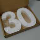 30th Birthday Decorations for Her Him,30th Birthday Centerpieces Table Decorations for Women Men,Light Up Numbers 30 Sign for Party Backdrop Wall Decor for 30 Wedding Anniversary Decoration