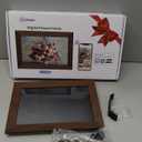 Uhale Digital Picture Frame 32GB Storage 10.1 Inch Wood WiFi Electronic Photo Frames SD Card Slot IPS Touch Screen HD Display Auto Rotate Slideshow Share Videos Photos Instantly Send Wishes Remotely