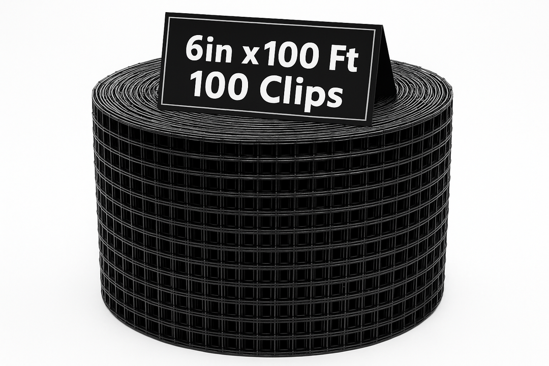 100FT Solar Panel Bird/Critter Guard Anti-Rust with 100 Fastener Clips Rooftop Solar Panel Bird Wire Screen, Removable without Damage (6 Inch x 100 Feet)