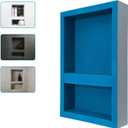 Noble 304 Preformed 12" x 12" + 6" x 12" ID Shower Niche, Tub, Caddy, Modern Bathroom Storage Solution, Built-in Shelf, Water-Resistant, Easy Install Ideal for Toiletries Shampoo Shower Accessories, 22 inches x 14 inches x 22 inches
