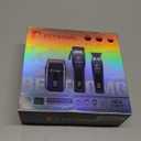 BESTBOMG Hair Clippers for Men, Professional Hair Clippers, Beard Trimmer& Rechargeable Shaver Set, Metal T-Blade, LED Display, Barber Hair Cutting Kit for Men Grooming & Gifts, BS-808C (Blue)