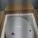 DeerValley DV-1U305 Symmetry 19" X 16" Large Oval Ceramic Undermount Bathroom Sink With Overflow Hole