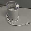 Kaffe One-Touch Coffee Grinder Electric w/Cleaning Brush (3 oz) - Coffee Grinders for Home Use - Up to 12 Cups of Coffee per Grind - Easy On/Off Coffee Bean Grinder - White