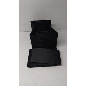 Clothes Box, Towels, Black, 12,5"x9,5"x17", 2 PCS
