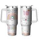 18 Year Old Girl Birthday Gifts Ideas for 40oz Tumbler with Handle & Straw, Mothers Day 18th Birthday Gifts for Girls, Stainless Steel Cup Best Gift for 18 Year Old Girl