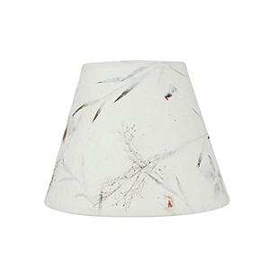 Aspen Creative 58902 Transitional Hardback Empire Shape UNO Construction Lamp Shade in Off White with Leaves and Petals in Paper, 9" Wide (5" x 9" x 7")