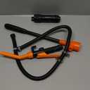 Electric Fuel Transfer Pump, 3GPM Portable Fluid Transfer Siphon Pump with Oil Pipeline, Battery Gas Pumps with Adjustable Flow Control Nozzle for Car/RV(Pink)