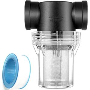 Sediment Filter Pressure Washer Filter Stainless Steel Filter 40Mesh Screen for Outdoor Gardening Inlet Water 1/ 2 Inch Female Thread Connector