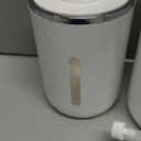 2 Pack Automatic Foaming Soap Dispenser Touchless, USB Rechargeable Smart Hand Soap Dispenser, 6-Level Adjustable, 12.8oz/380mL Wall Mount for Bathroom Kitchen Dish Soap-White