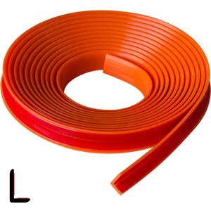 2 x Rubber Edge Trim, Self Adhesive L Shaped Edge Trim, Small Size Peel and Stick Edge Trims for Tile, Wall and Furniture Edges, Orange Color, 10Ft