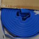 1-1/2" x 100ft PVC Lay Flat Discharge Hose With Aluminum Camlock C & E Fittings, Cam Lock Fitting Type F included, Heavy Duty Reinforced Pump Backwash Hose Assembly