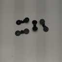 Barydat 400 Pcs Black Shade Cloth Plastic Clips Round Sunshade Net Fixing Clip Fabric Clips for Garden Anti Bird Netting Greenhouse Outdoor Agricultural Netting Fabric Accessories