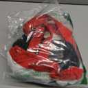 Women's Ribbed One Piece Swimsuits Color Block Tummy Control Bathing Suit Slimming 1 Piece Swimwear (Red-White-Black, Size L)