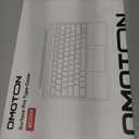 OMOTON Wireless Keyboard for Microsoft Surface Pro 7/7+/6/5/4/3 12.3 inch ONLY, Bluetooth Connection, Ultra-Slim Keyboard Type Cover with Touchpad, 7 Colors Backlit and Rechargeable, Grey