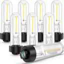8 Pcs Solar Light Replacement Bulbs Warm White 3000k 0.5w DC 3v Solar Bulbs for Outside Garden Yard Patio Pathway Landscaping