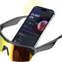 Sports Smart Sunglasses, Bluetooth Cycling Glasses with Polarized Lenses, Open Ear Music Speakers, Built-in Mic, Voice Assistant, UV Protection for Running & Outdoor Activities (Colorful)