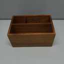 DRASTAR Utensil Caddy, Silverware Caddy for Party, Acacia Wood Silverware Holder, Silverware Organizer Countertop, Cutlery Storage Containers for Kitchen Table
