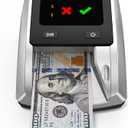 PONNOR AL-135 Counterfeit Bill Detector Money Checker Machine Automatic 4-Way Orientation & Pass/Fail Indicator Portable Fake Currency Reader with UV, Magnetic, Infrared