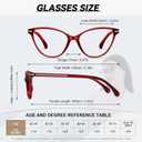 4 x Cat Eye Reading Glasses for Women Men Readers,Blue Light Blocking Spring Hinges Eyeglasses,Anti UV Ray/Glare/Eyestrain (Mix1)