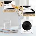 Acrylic Calendar 2026, Creative Modern Minimalist Style Rotating Disc Perpetual Desk Calendar, Acrylic Calendar Desktop Decoration for Women, Home Office Decor Shelf Decoration, Reusable Annually (White)