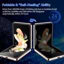 [8 in 1 Privacy Screen Protector for Samsung Galaxy Z flip 6, 2 Inner Soft Black TPU Foldable Film, 2 Tempered Glass Privacy Front/Back Screen Saver, 2 Camera Protector, 2 Side Film