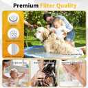 8 Pack Replacement Filters Compatible With Cobbe Handheld Shower Head, for Quick Water Quality Improvement & Skin Protection