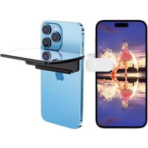 Smartphone Camera Mirror Reflection Clip Kit, Sky Realm Mirror Reflection Creative Photography, HD Glass Phone Shooting Reflection Mirror for Outdoor Travel Photography