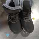 WHITIN Men's Waterproof Cold-Weather Snow Boots Black Size 10.5