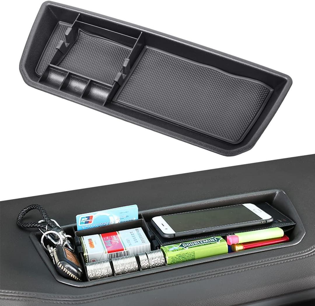 EDBETOS Interior Dashboard Storage Box Organizer Holder Tray Compatible with Volkswagen Atlas 2018 2019 2020 2021 2022 2023 Dash Mounted Holders Accessories 