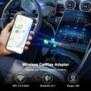 2026 Upgraded Wireless CarPlay Adapter and Android Auto Adapter,Mini Carplay Adapter Convert Wired CarPlay to Wireless,Fast Seamless Use Supports 1000+ Car's with Built-in Wired Car Play/Android Auto