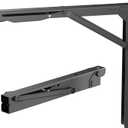 TORACK Heavy-Duty 18 inch Folding Wall Shelf Brackets, Space-Saving Collapsible Shelf Brackets for Garage, Kitchen, Laundry, 550 lbs Capacity, Wall-Mounted Support Hinges for Workbench/Table