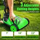 Small Electric Lawn Mower, Mini Cordless Lawn Mower with 2x4.0Ah Batteries