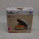 bella Flip-n-Store Waffle Maker with EverGood Ceramic Nonstick Coating, Fits-anywhere Kitchenware, Power Indicator Light, Cool Touch Handle & Cord Wrap, 7 Wide & 1" Deep Plates, 1000 Watt, Oatmilk