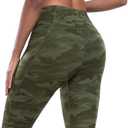 LZYVOO Leggings with Pockets for Women, 6 Packs Soft High Waisted Tummy Control Workout Yoga Pants (L)