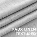 H.VERSAILTEX 100% Blackout Curtains for Bedroom, Thermal Insulated Linen Textured Curtains Heat and Full Light Blocking Drapes Living Room Curtains 2 Panel Sets, Glacier Gray, 52x84 Inch