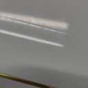 3 Pack Plastic Serving Trays for Party - White and Gold Serving Tray 8 by 11 in - Heavy Duty Dessert Trays for Food - Rectangular Party Serving Trays, Gold Platters