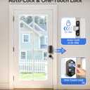 TEEHO TE001K Keyless Entry Door Lock with Handle, Electronic Keypad Deadbolt with 2 Knobs, High-Security Front Door Handle Set for Home & Rental, Smart Auto-Locking, Easy Install, Matte Black
